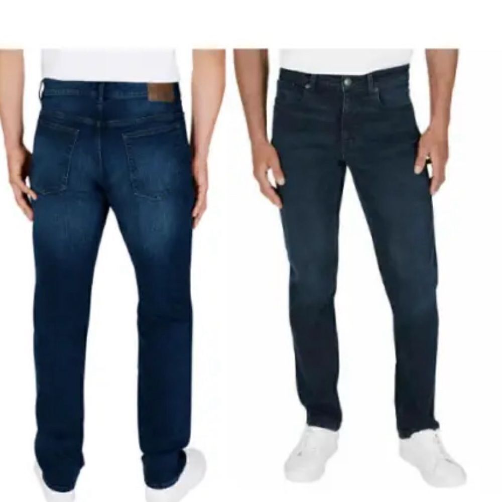 DKNY Men's Duane Straight Fit Jeans Blue Chelsea Wash #21